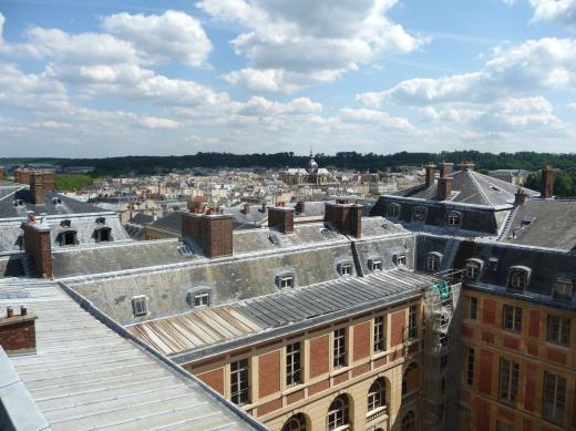 Le quartier Saint-Louis depuis l'aile du Midi, mai 2010, ©Ph.Cachau