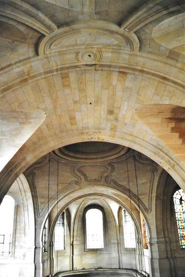 Le transept vu des parties hautes, août 1999, ©Ph.Cachau