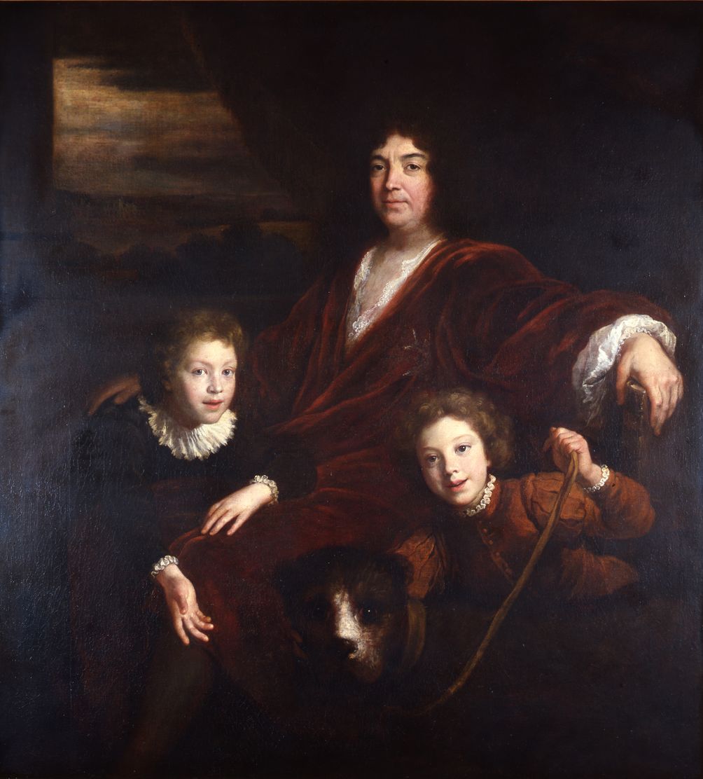 Bon de Boullogne, Antoine V de Gramont et ses deux fils Louis-Antoine-Armand (1688-1741), duc de Louvigny et Louis (1689-1745), comte de Gramont, 1699 (Bayonne, Musée basque, collection Gramont)