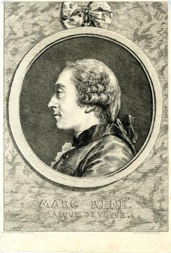 Charles-Nicolas Cochin : Marc-René, marquis de Voyer, Londres, British Museum