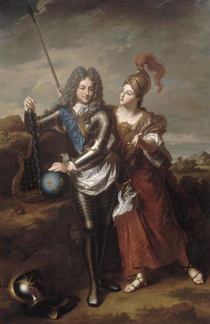 Jean-Baptiste Santerre, le Regent et Mme de Parabere en Minerve, château de Versailles, vers 1716