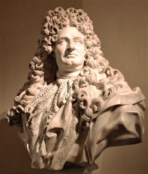 Jean-Louis Lemoyne,  Jules Hardouin-Mansart, 1703, Louvre, cl. Ph. Cachau
