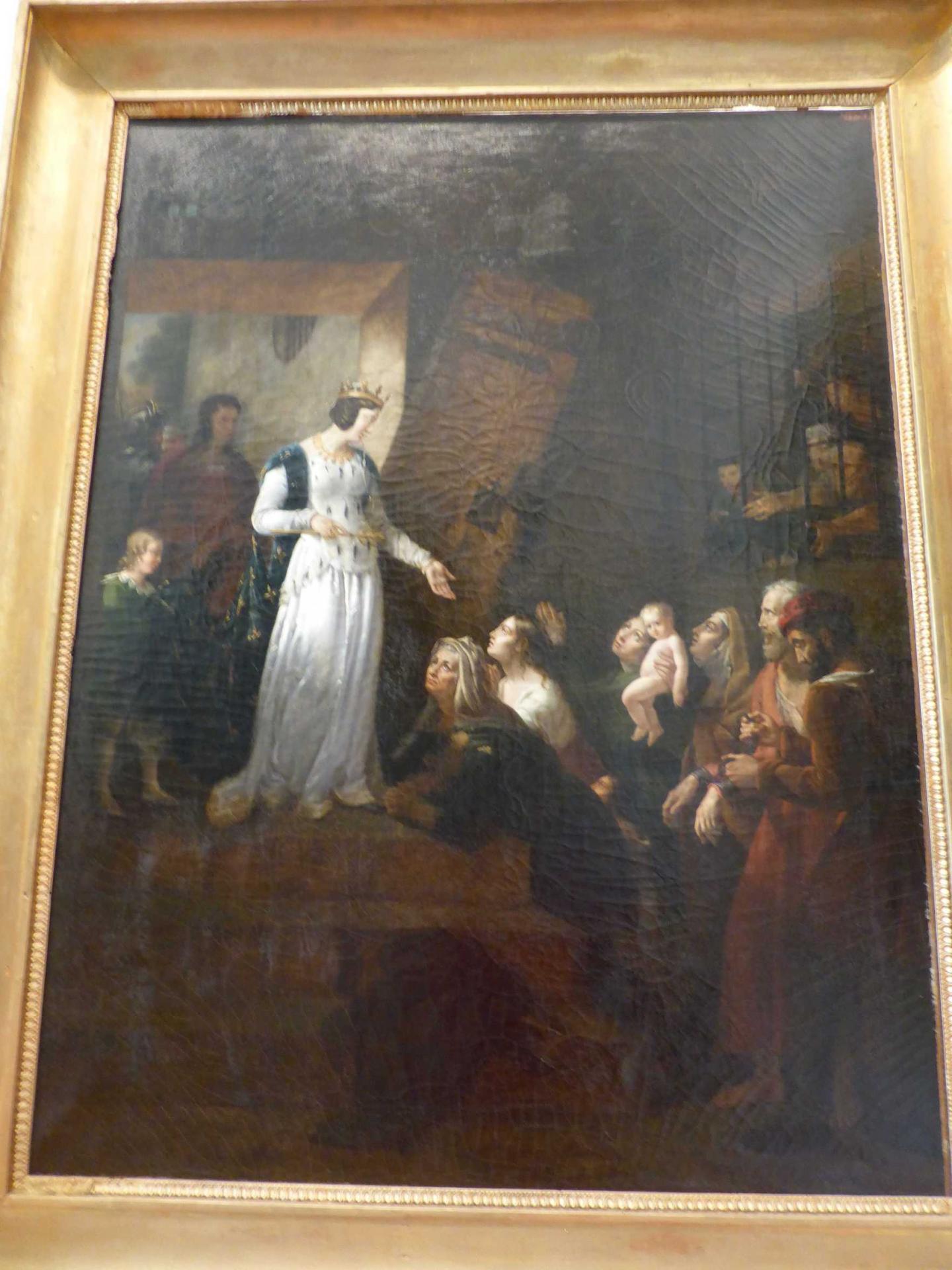 Eugénie Servières, La reine Blanche, mère de saint-Louis, délivrant les prisonniers, 1818-1819, Libourne, Musée municipal (cl. Ph. Cachau)