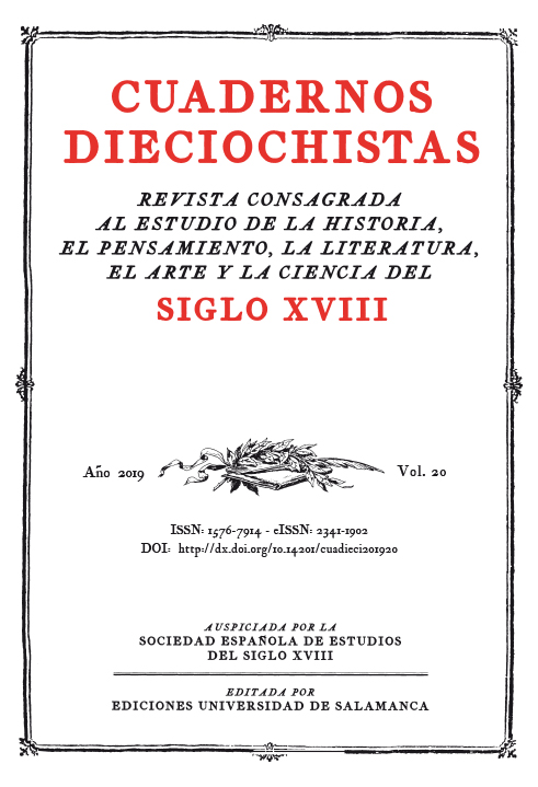 Cuadernos Dieciochistas, vol. 20, 2019