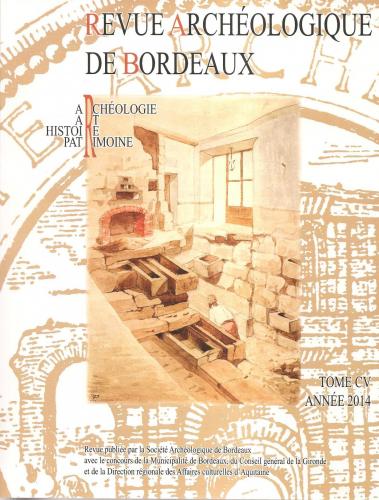 Revue archéologique de Bordeaux 2014 recto